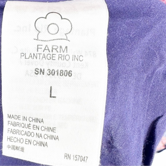 Farm Rio Garden Ruffle Long Sleeve Belted Midi Dress - Picture 7 of 9